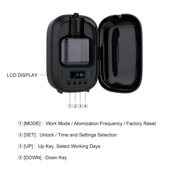 High Cost Performance Quiet Whisper 150ml Essential Oil Fragrance Bluetooth Led Display Scree Machine Aroma Electric Diffuser photo-4