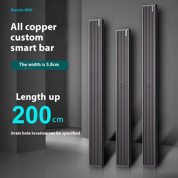 Modern Customized Pure Copper Main Body Extended Strip Factory Supply Deodorizing Insect Proof Bathroom Shower Floor Strainer photo-4