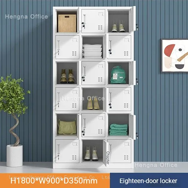 Fire-proof Steel Staff Locker for Hotel Back-of-House: Large Capacity Metal Wardrobe for Restaurant Chef Uniforms and Personal Belongings photo-3