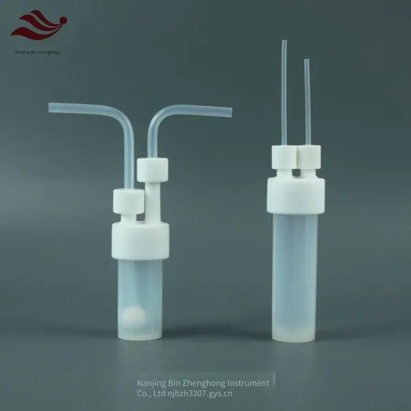 60ml Pfa Gas Purge Bottle, Hydrogen Absorption Bottle, Anti-corrosion Reaction Tank, One-piece Molding, 1/4 Fitting With Good Sealing photo-2