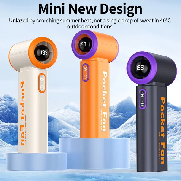 Factory Supply Mini Handheld Fan Wholesale USB Rechargeable Portable Low Noise Personal Hand Fan For Indoor Outdoor Cooling