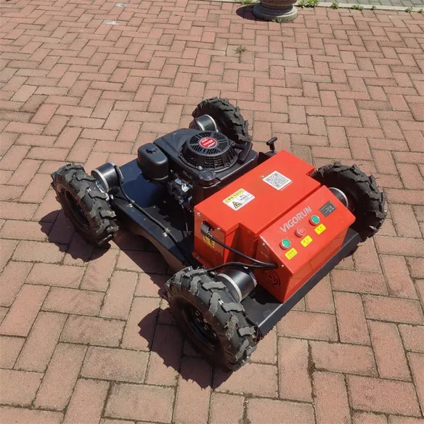 Agriculture Gasoline Powered Electric Motor Driven Remote Control Wheeled Mower With Steel Chassis photo-2