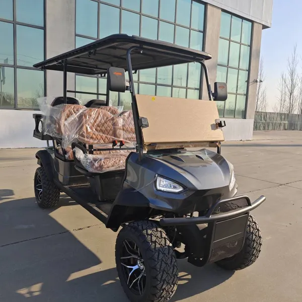 New 4+2 Six-seater Electric Golf Cart, Customizable for Export Trade, From the Original Manufacturer photo-2
