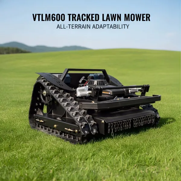 Vigorun Tech VTLM600 Tracked RC Robot Grass Cutter For Rough Terrain Auto Lawn Mower