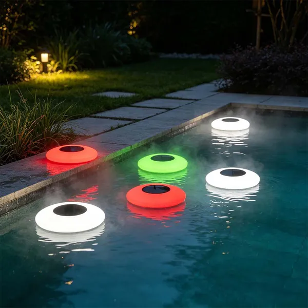 UFO 16 Color Changing Solar Floating Light Waterproof LED Garden Lamp LED Solar Light IP65 for Outdoor Floating Pool Light photo-4