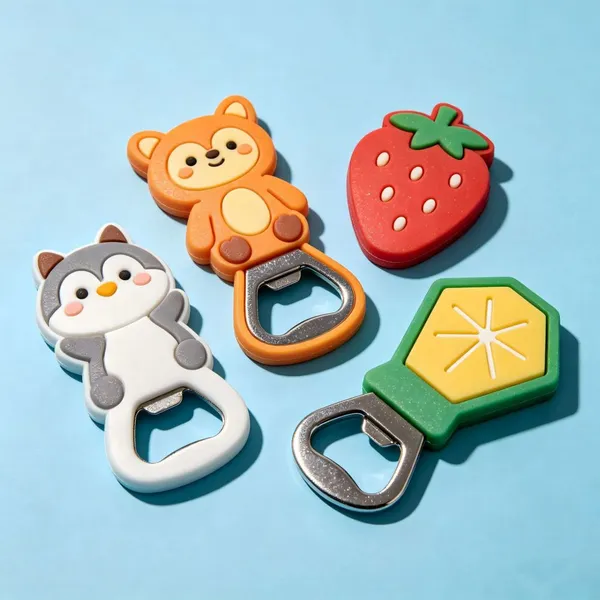 Custom Logo Souvenir Soft Magnet PVC 3D Cartoon Fridge Magnet Bottle Opener Durable & Long-Lasting photo-2