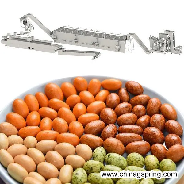 Latest Technology Automatic Flour Coated Peanut and Nut Production Line