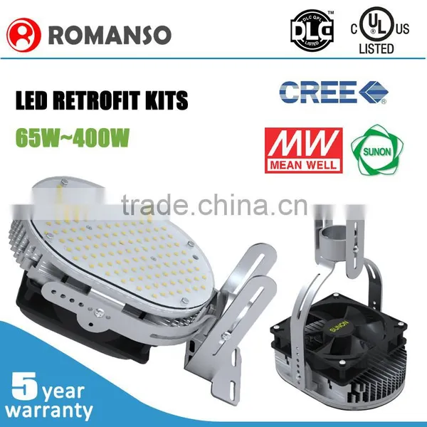 Green 320w Shoebox Retrofit Led Lighting Retrofit Kits With Sunon Fan photo-5