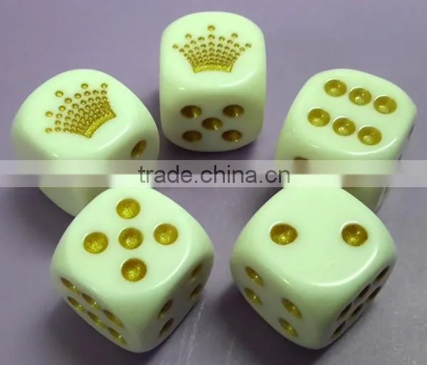 High Quality Plastic Crystal Dice photo-2