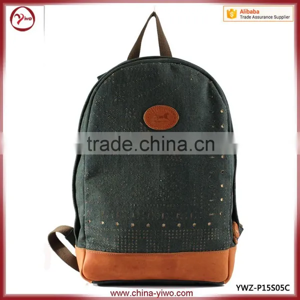 Useful Vintage Canvas Backpack Travel Bag Supplier's Choice photo-2