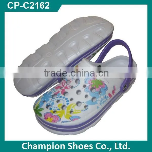 EVA Injection Cross Shoes With Water Transfer Printing photo-3