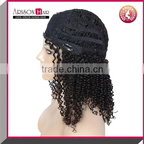 Indian Remy Hair U Part Wig,Afro Curly Hair Wig For Black Women photo-3