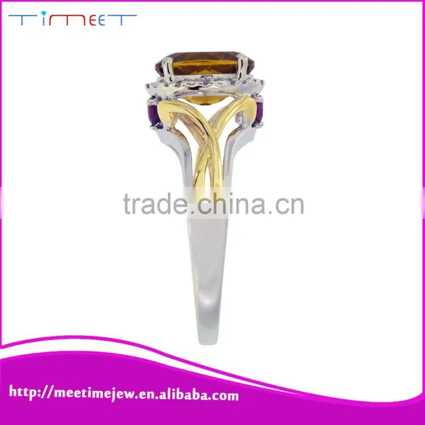 2015 Well-built Fashion Women Top-level 925 Silver Diamond Ring photo-4