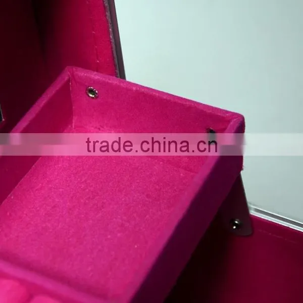 AN62 ANPHY Theme Hotel Washroom Jewelry Case Makeup Box Rose Pattern Shinning Small Suitcase With Layers Mirror Souvenir Case photo-6