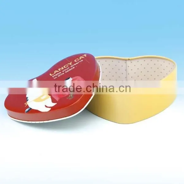Chocolate Tin Box Chocolate Case Heart-shaped Tin Can Packaging Boxes