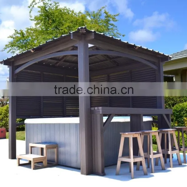 Semi Enclosed Gazebo, 9 x 9FT