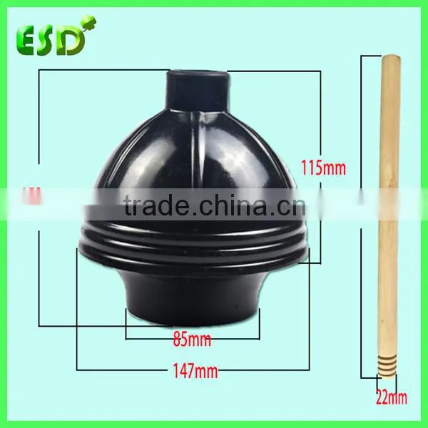 ESD China Suppliers Rubber Toilet Plunger With Wooden Handle Quality Choice photo-3