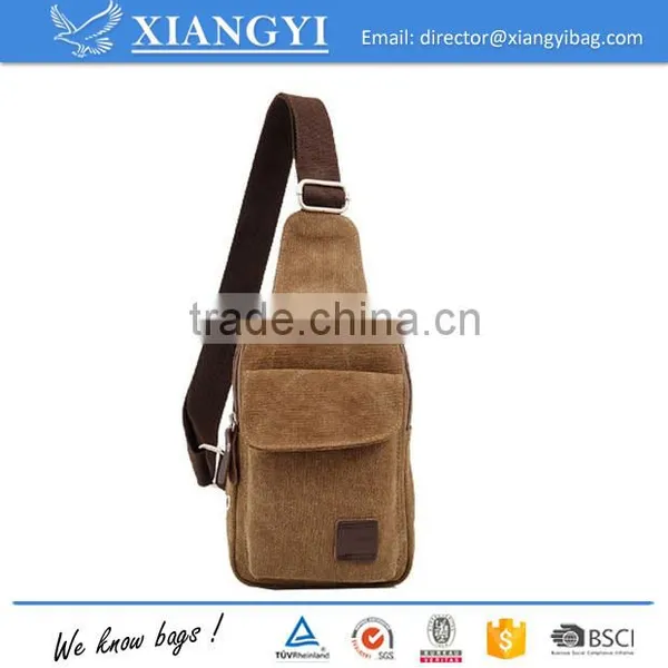 Canvas New Chest Pack Triangle Waist Bag Shoulder Handbag Hiking Outdoor Messenger Bag photo-4