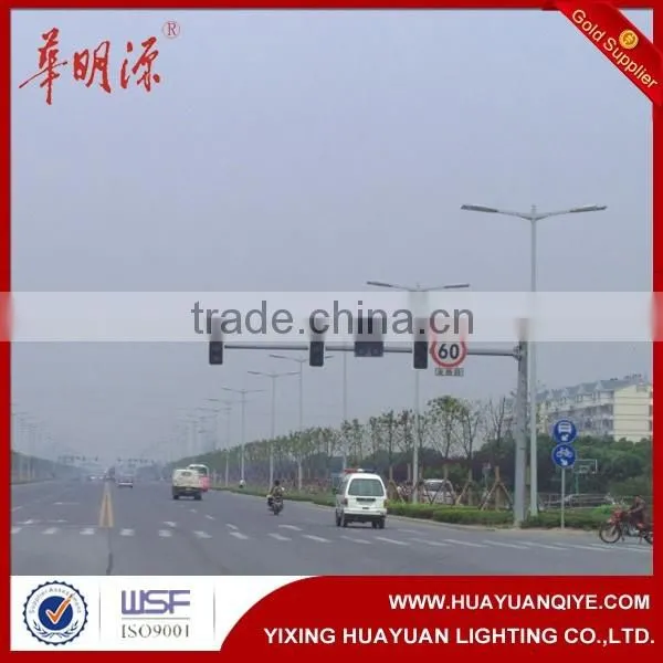 Hot Dip Galvanized Traffic Signal Light Q235 Steel Traffic Light Tower