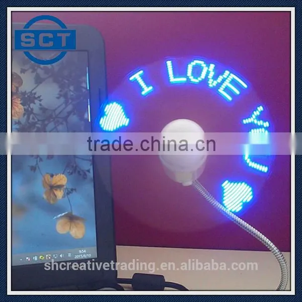 Customizable Text Handheld LED Message Display Cooling Fan photo-4