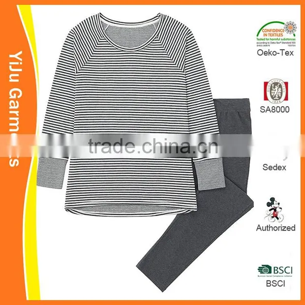 Hot Sale Basic Soft Cotton Women Nightgown Women Knitting Nightgown Set