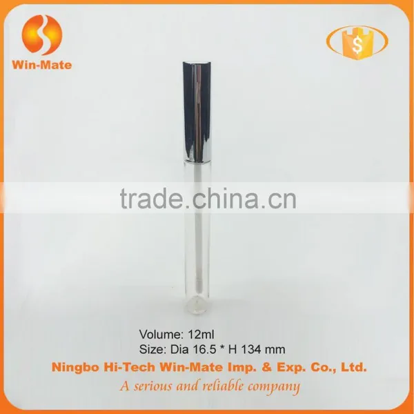Hot-selling Clear Electroplate Bright 134*16.5mm Lip Gloss Cosmetic Empty Packaging photo-3