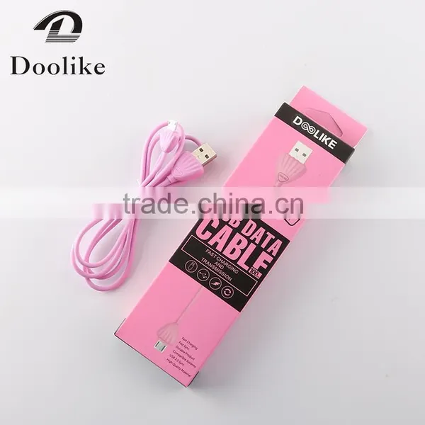2016 Hot Selling High Quality Fast Charging Micro Usb Cable for Samsung Color Cable