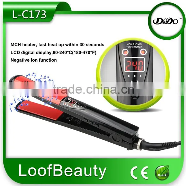 Tourmaline Ceramic Fast Heat up High Temp. Hair Flat Iron photo-6