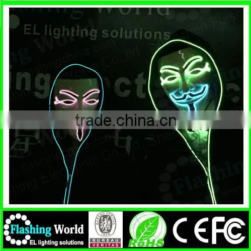 Hot Selling Custom Fashionable Ladies Round Neck Black Cotton Hot Selling Ghost Rider Party Mask photo-6
