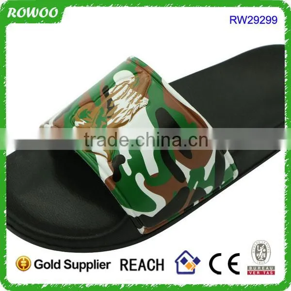 New Design Men Bathroom Slippers Soft Customized Logo Slides Indoor Flat Sandals photo-2