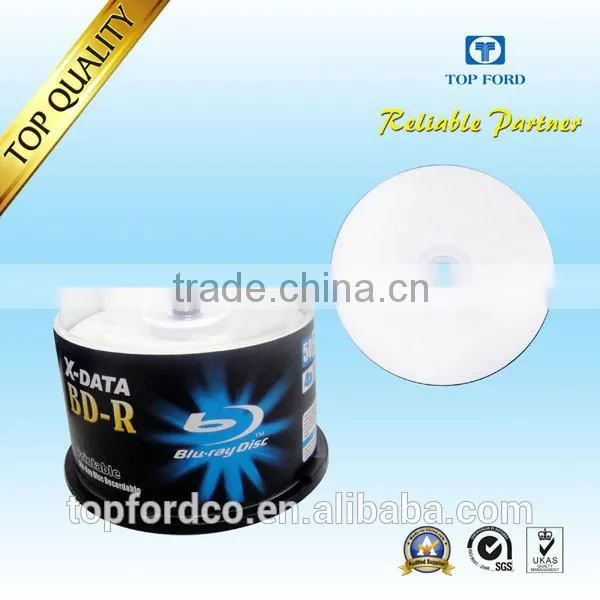 25GB 6X BD-R Disc Blu-ray White Inkjet Printable photo-2