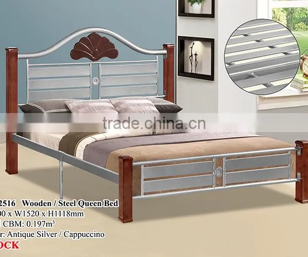 Wooden/Steel Queen Bed