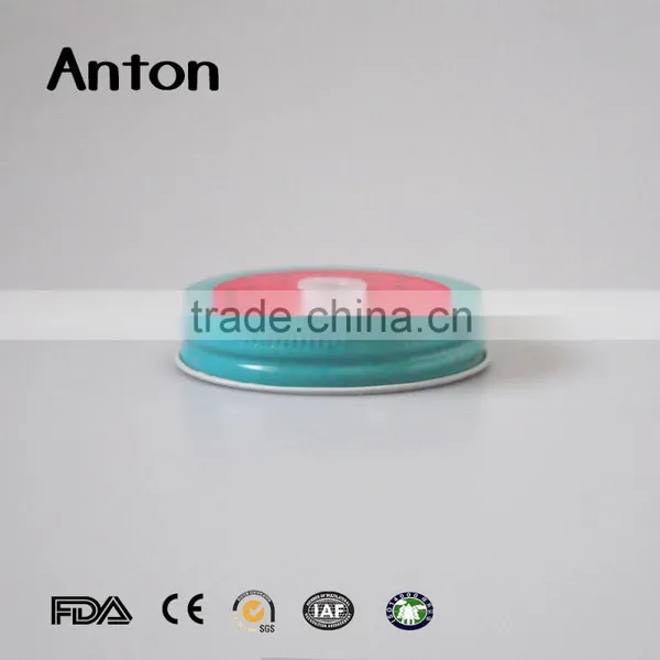 Watermelon Shaped Custom Mason Canning Jar Lids With Straw photo-2
