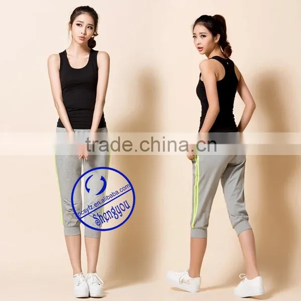 2015 New Design Custom Women Grey Jogger Pants Wholesale photo-3