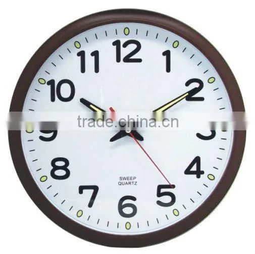 Wall Mounted Clock, Plastic Decorative Wall Clock, Home Design