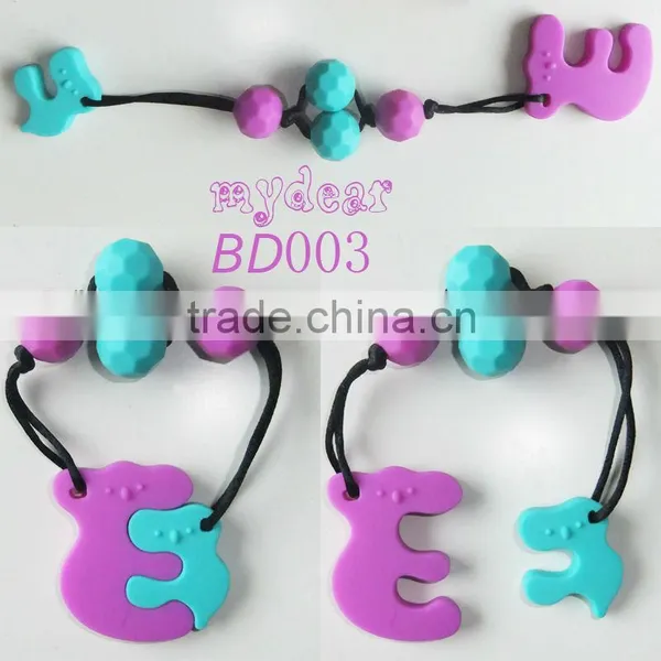 Natural Wooden Baby Teething Necklace photo-5