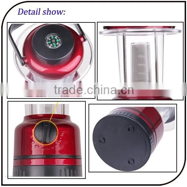 Outdoor Portable Emergency Light 12 Led Mobile Camping Lantern With Compass photo-3