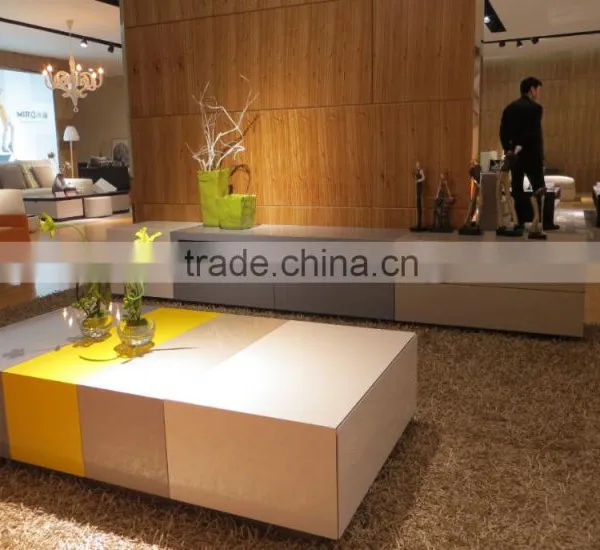 Design High Gloss Lacquer Coffee Table Colourful Tea Table