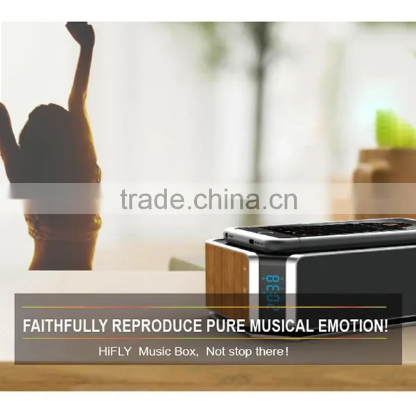 2016 High-qulity Music Effect Bluetooth Speaker With Qi Standard Remote Wireless Charger Quality Choice photo-2
