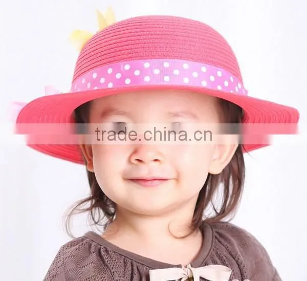 China Promotional Straw Hats For Little Girl photo-3
