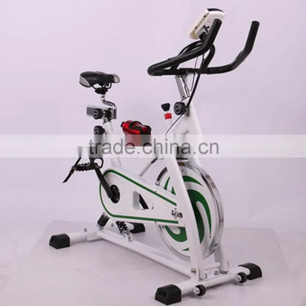 White Ultra Silent Spinning Exercise Bike photo-2