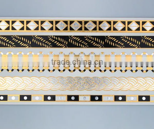Adhesive Body Jewelry Golden Tattoo Sticker photo-5