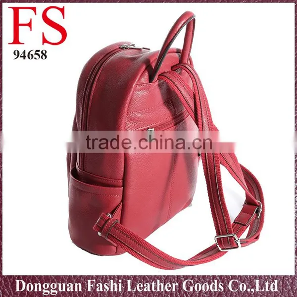 Fashionable Best Selling Products 2016 New Genuine Leather Backpack Bag photo-4