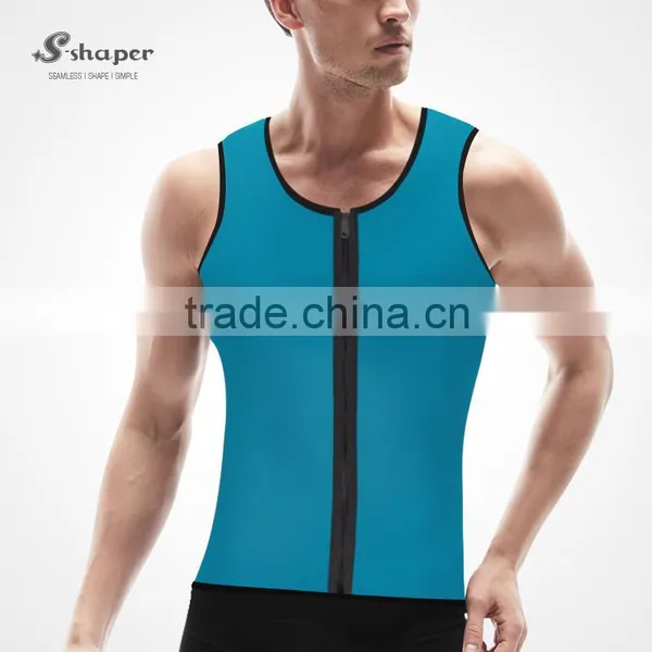 S-SHAPER Zipper Sweat Fir Slim Neoprene Body Shaper For Men photo-3