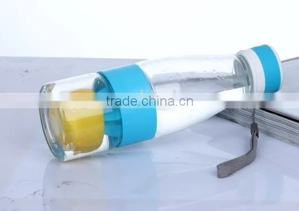 BPA Free Plastic Lemon Bottle Fruit Infusion Water Bottle Health Care Innovative Design Plastic Bottle photo-6
