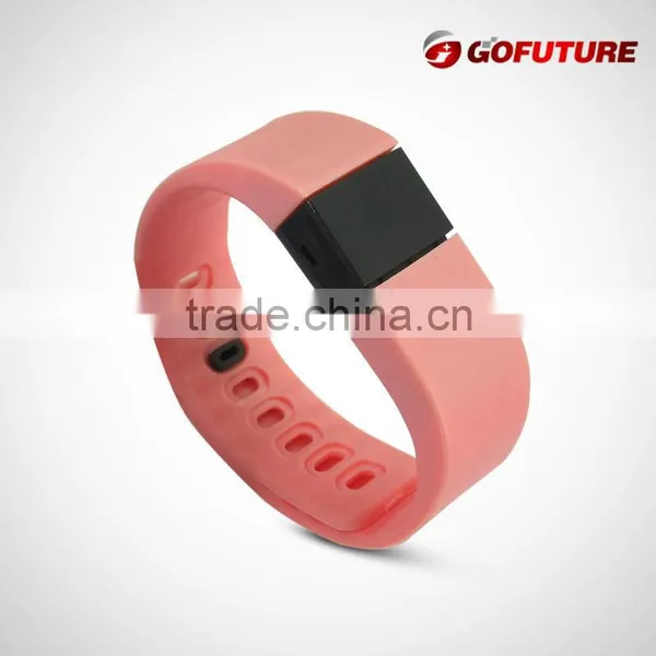 2015 New Products Bracelet Promotional Sports Running Pedometer Bracelet Bluetooth Rubber Sport Bracelets Cheap