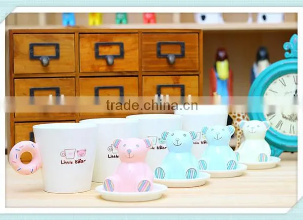 Ceramic Bear Mug With Donut Handle and Bear Combination Coffee Mug photo-2