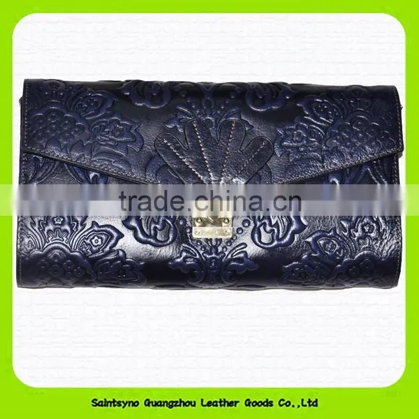 15625 Promotion Cheap Designer Business Cow Leather Rfid Men Wallet With Embossing