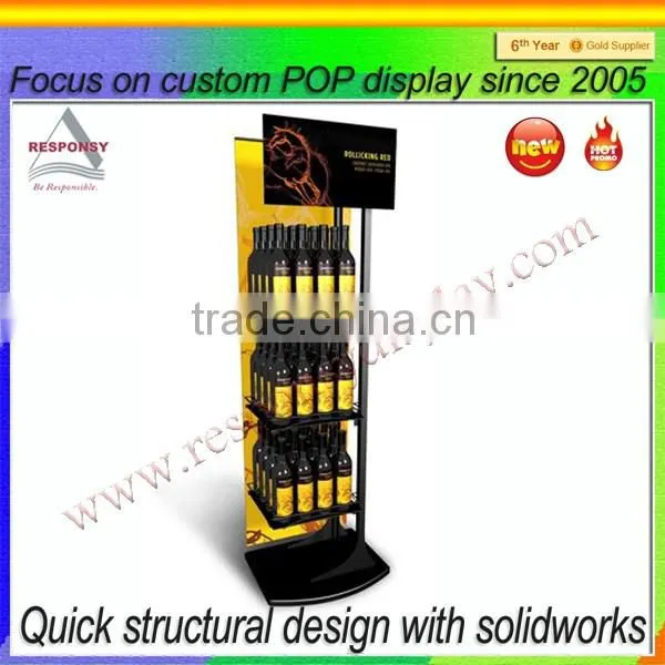 Floor POP Custom Liquor Bottle Shelf Display for Shopping Mall photo-2
