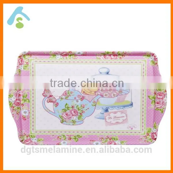 Creative New Design Melamine Tray With Handle photo-3